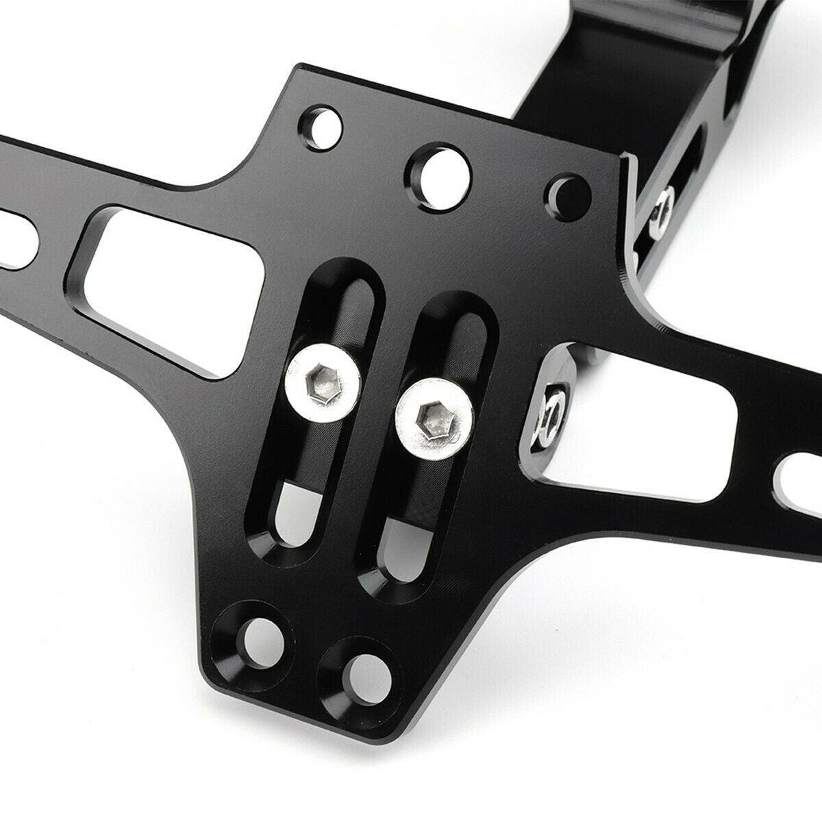 Motorcycle LED Number Plate Holder Bracket Honda Yamaha Suzui Indicator Mount - TDRMOTO