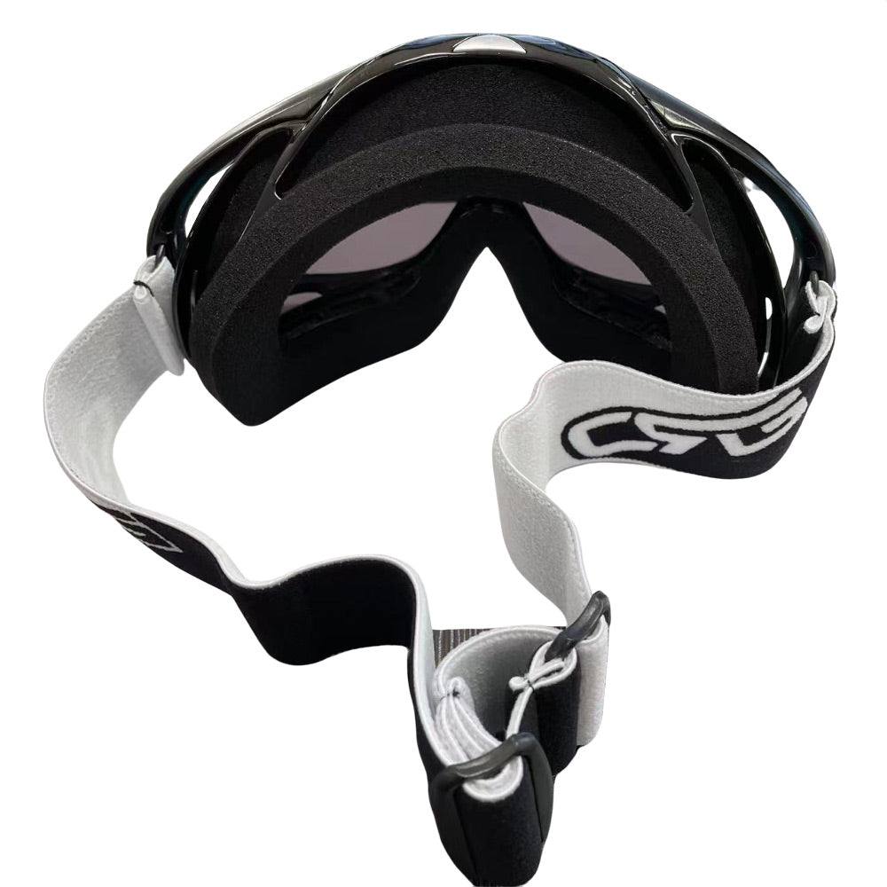CSG Adult Black Goggles Tinted Lens Anti Fog For Motocross MX Sports Snow Skiing - TDRMOTO