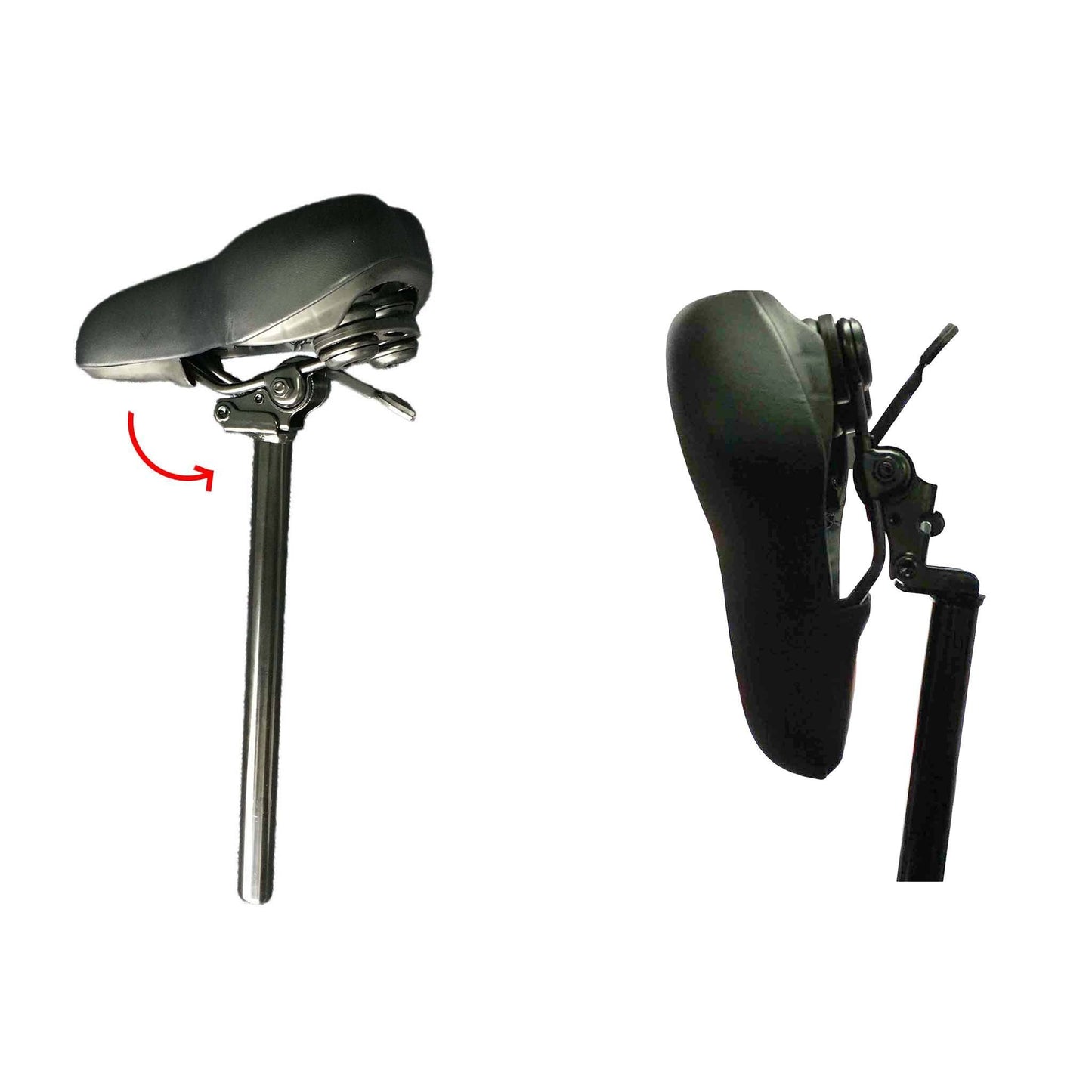 27mm Black Universal Fit Foldable Bicycle Seat For Best Comfort - TDRMOTO