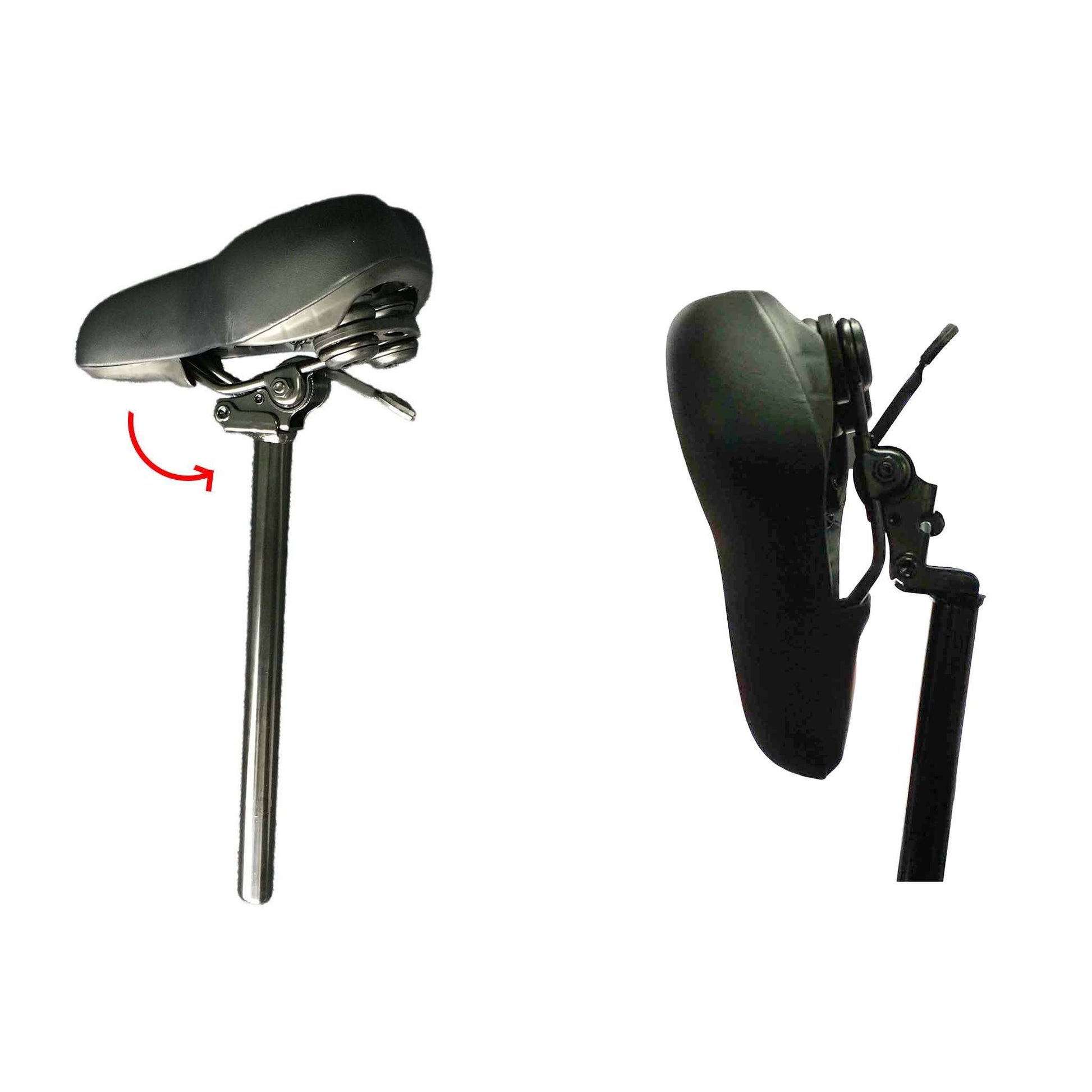 27mm Black Universal Fit Foldable Bicycle Seat For Best Comfort - TDRMOTO