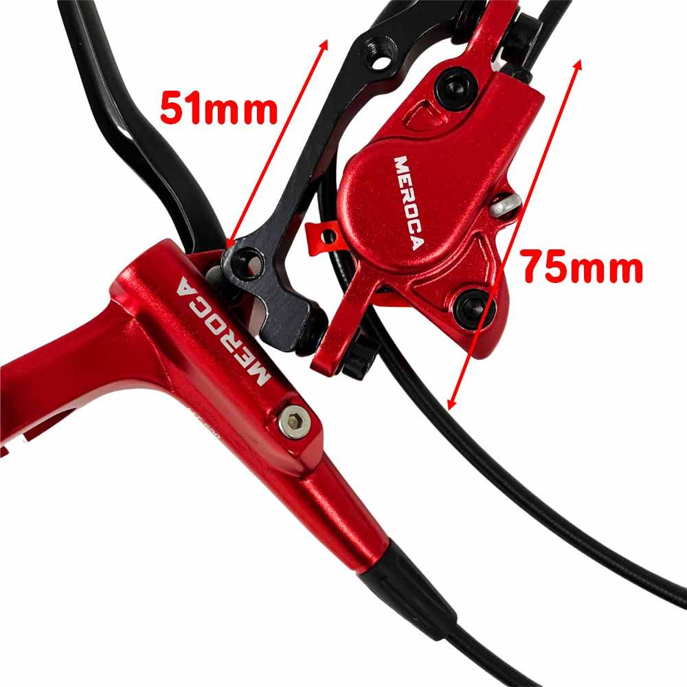 MTB Mountain Bike Hydraulic Disc Brake levers Calipers Front & Rear Set Meroca - TDRMOTO