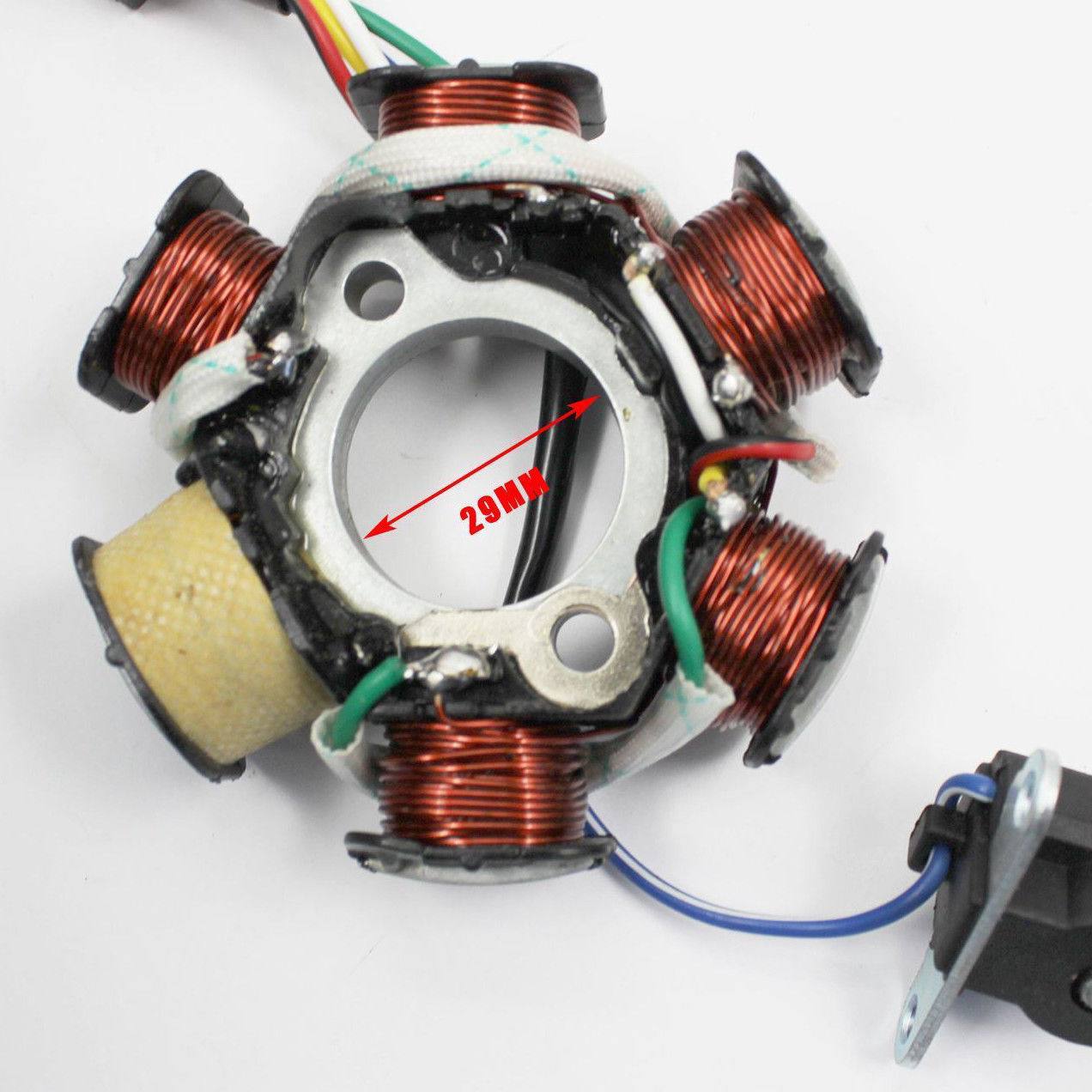 6 Coil Magneto Stator Plate + Flywheel Set 50cc 90cc 110cc 125cc PIT PRO Dirt Bike