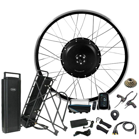 1500W 27.5" Rear Hub 48V 15Ah Rear Rack Battery Electric Bike Conversion Kit - TDRMOTO
