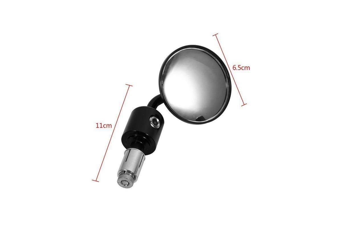 Gold CNC 7/8" Handle Bar End Rear-view Mirror Universal Fit - TDRMOTO