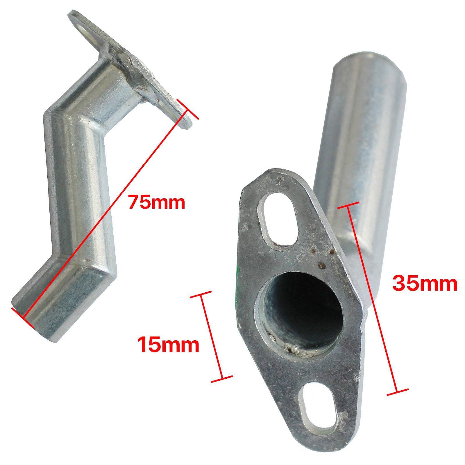 35mm Carburetor Offset Intake Manifold Gasket 49cc 66cc 80cc Motorized ...