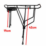 Rear Pannier Rack with Padding Luggage Bag (Weight Capacity 20kg) - TDRMOTO