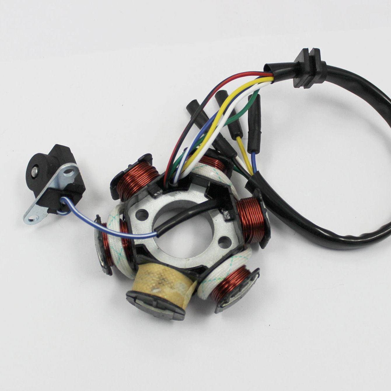6 Coil Magneto Stator Plate + Flywheel Set 50cc 90cc 110cc 125cc PIT PRO Dirt Bike