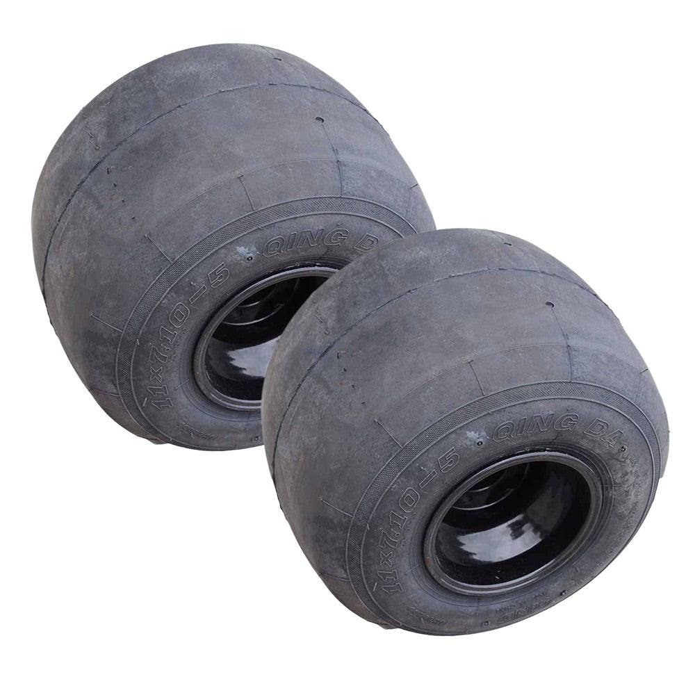 Pair 11x7.10-5 Go Kart Rear Wheel 5" Super Slick For Gokart Drift Trike Racing Buggy - TDRMOTO