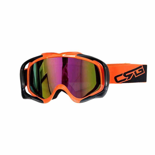 CSG Adult Orange Goggles Tinted Lens Anti Fog For Motocross MX Sports Snow Skiing - TDRMOTO
