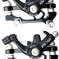 Front & Rear Brake Disc Calipers with Round Pads for Mountain Bicycle