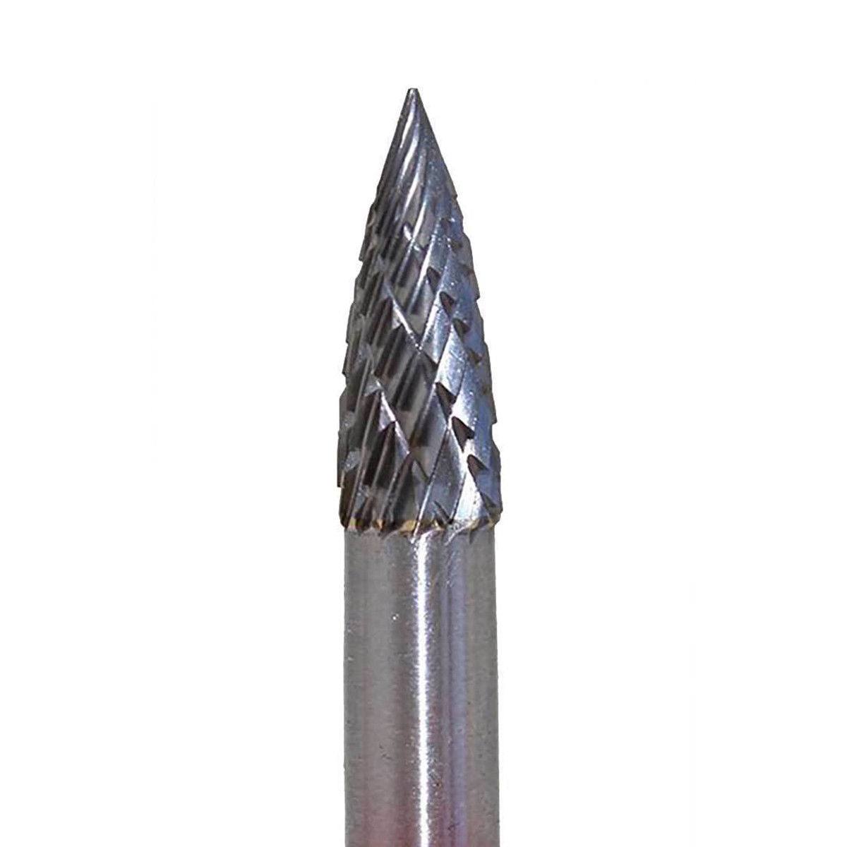 Tungsten Steel Solid Carbide Burrs 6mm Rotary Drill Die Grinder Bit - TDRMOTO