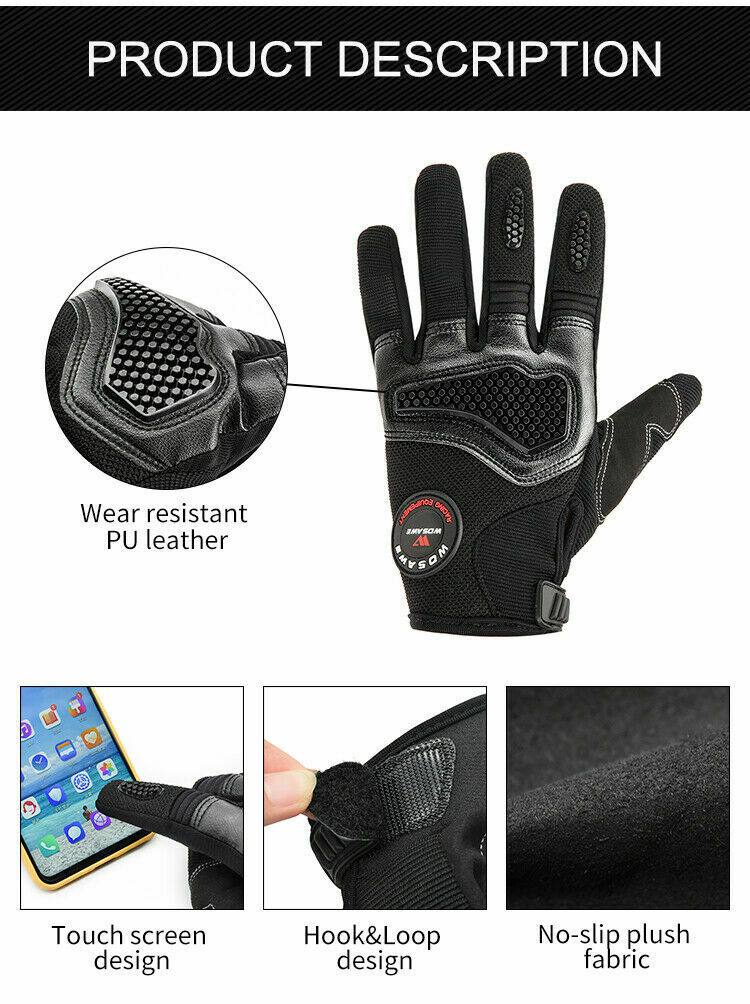 Adult Touch Screen Motorcycle Gloves Outdoor Riding Racing Full Finger Motorbike - TDRMOTO