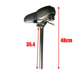 27mm Black Universal Fit Foldable Bicycle Seat For Best Comfort - TDRMOTO