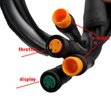1 To 4 Cable Waterproof For eBike Kit Electric Bike Controller Extension Cord Cable Adapter 4in1 - TDRMOTO