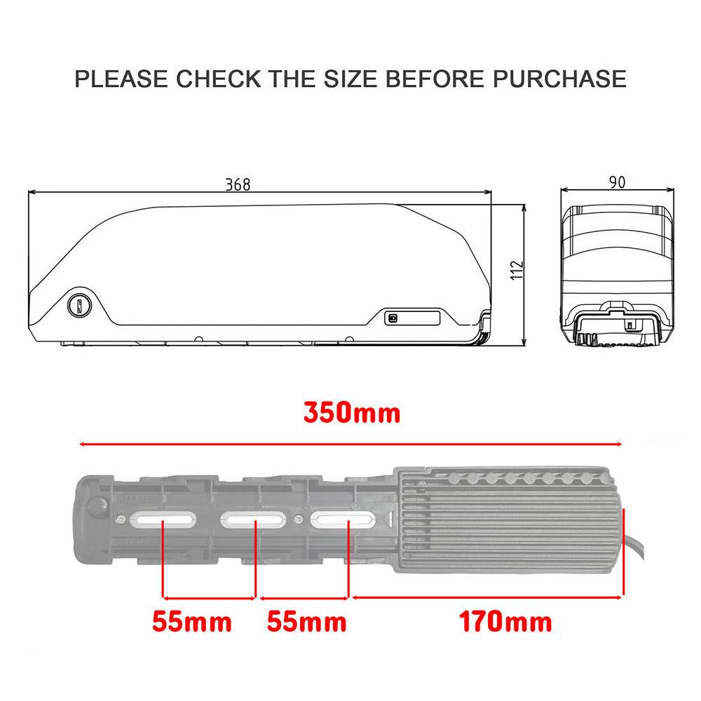48V 13Ah eBike Electric Bike Battery Lithium Ion For 500W 1000W eBike - TDRMOTO