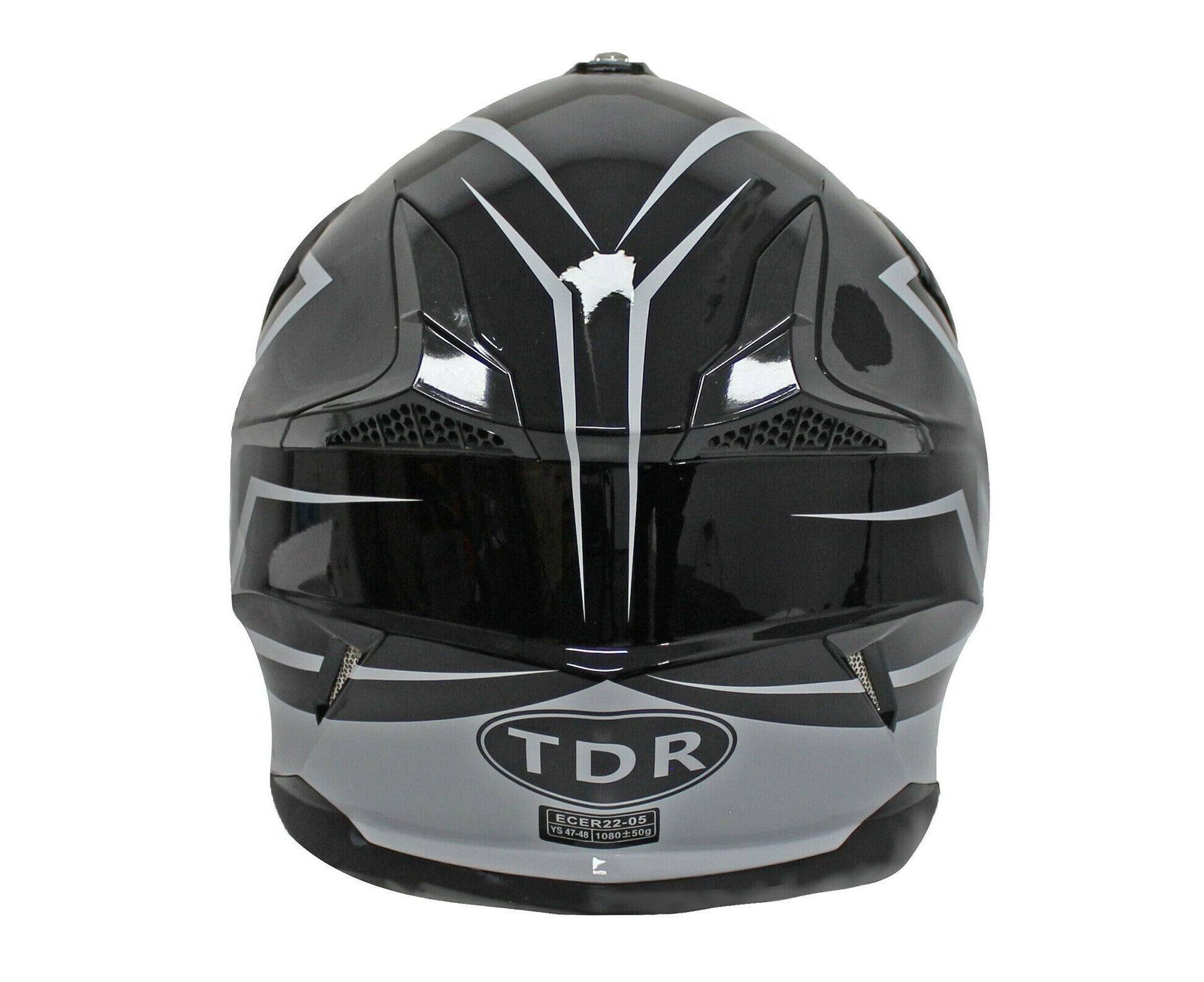 Black Motorcycle Helmet for Kids/Youth/Boy/Girl/Children - TDRMOTO