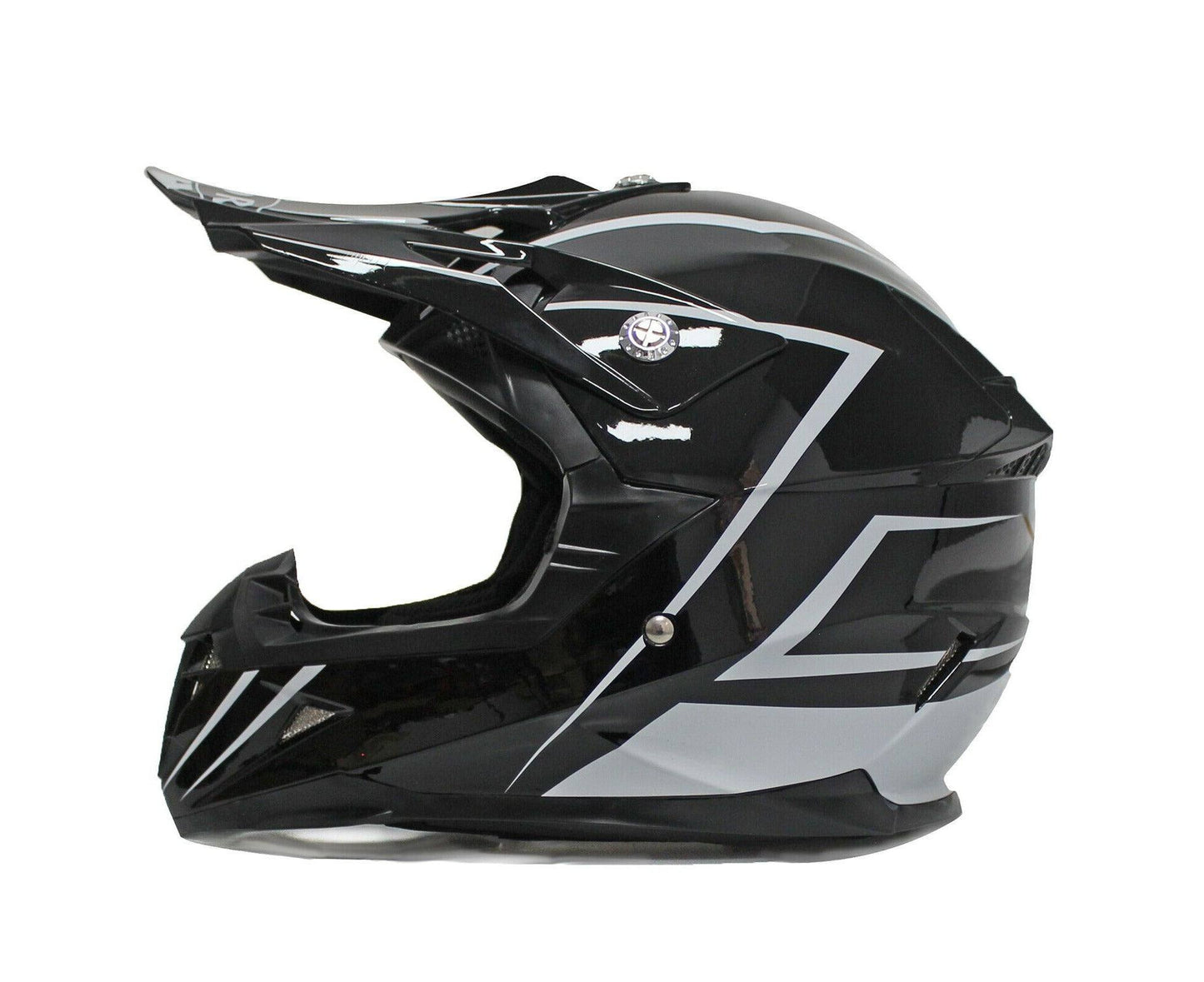 Black Motorcycle Helmet for Kids/Youth/Boy/Girl/Children - TDRMOTO