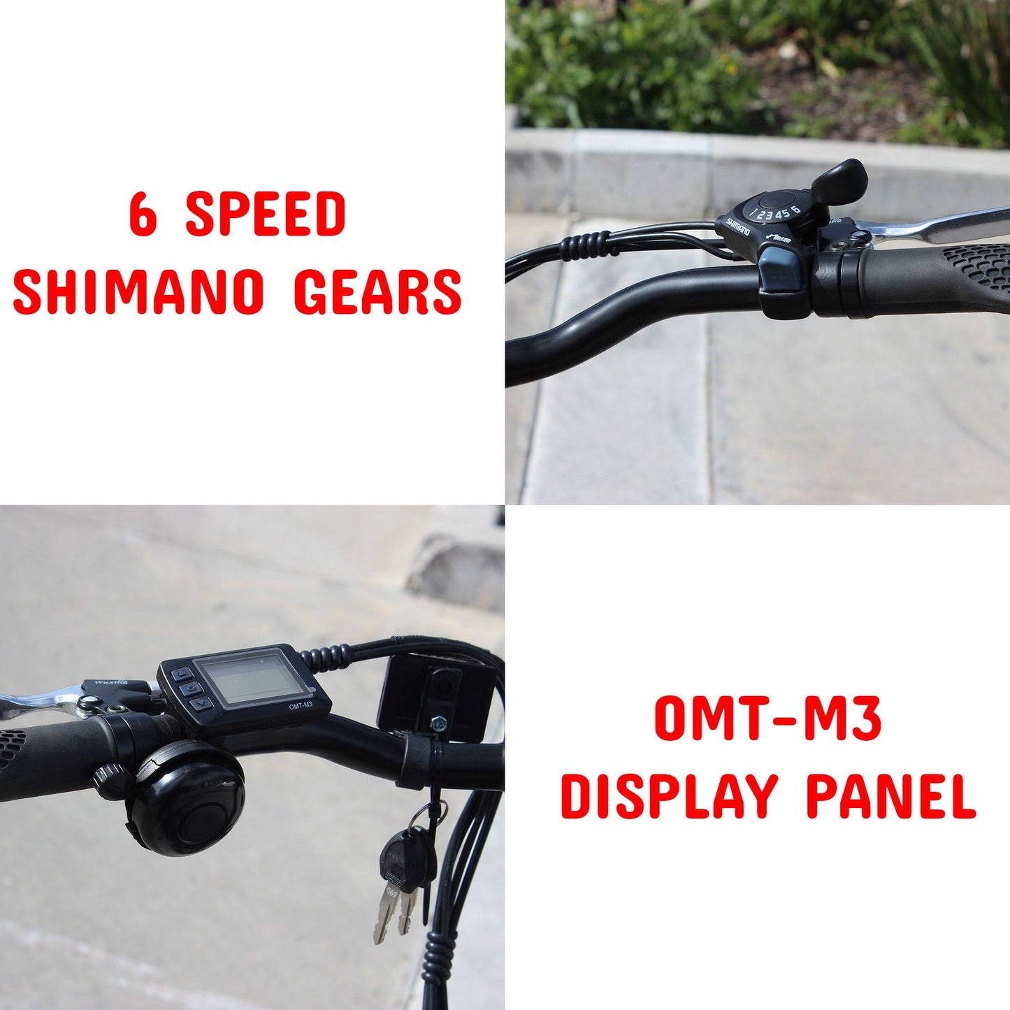 TDR 250W 26" Road City Tour Electric Bike  Bicycle 36V 10Ah Battery Shimano Gear 6 Speed Motorised - TDRMOTO