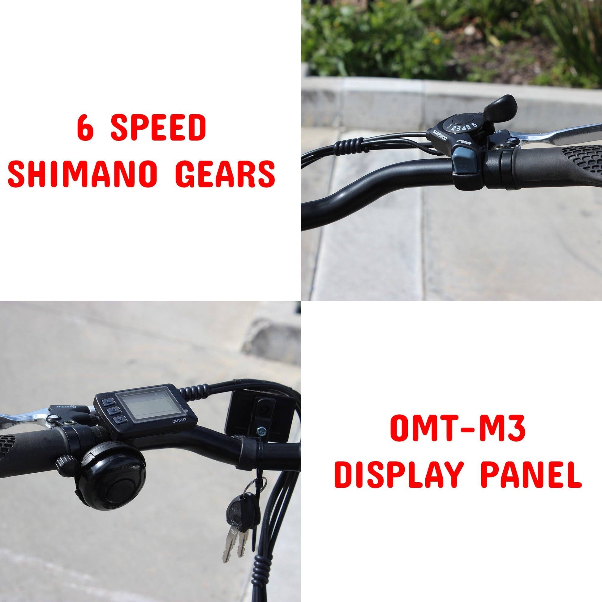 TDR 250W 26" Road City Tour Electric Bike  Bicycle 36V 10Ah Battery Shimano Gear 6 Speed Motorised - TDRMOTO