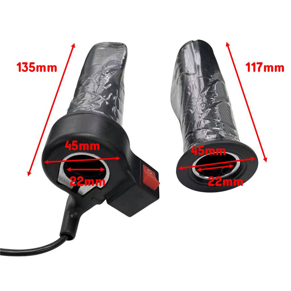 Electric Bike Twist Throttle Forward & Reverse Switch Accelerator 22mm Grips Waterproof - TDRMOTO