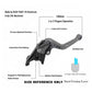 Short Clutch & Brake Lever Set For Honda CB919 02-07, CBR600 F2 F3 F4 F4i 91-07, CBR900RR 93-99 - TDRMOTO