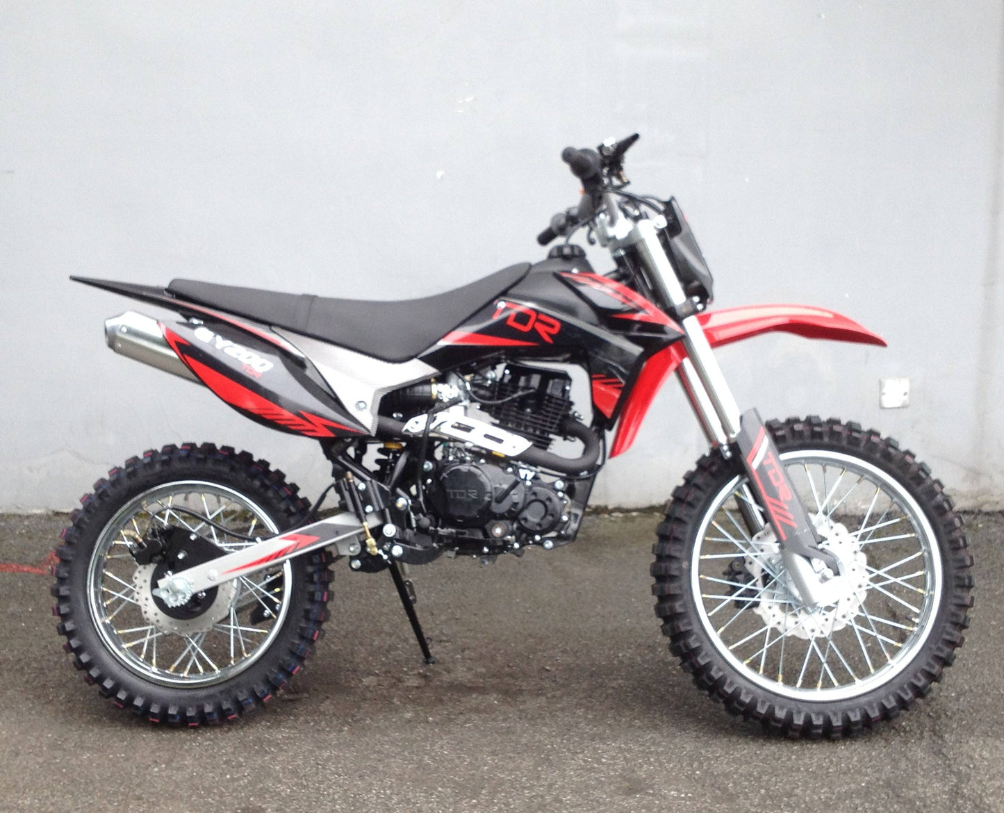 TDR GY 200cc Red Dirt Bike - 4 Stroke Air Cooled Electric/Kick Start - TDRMOTO