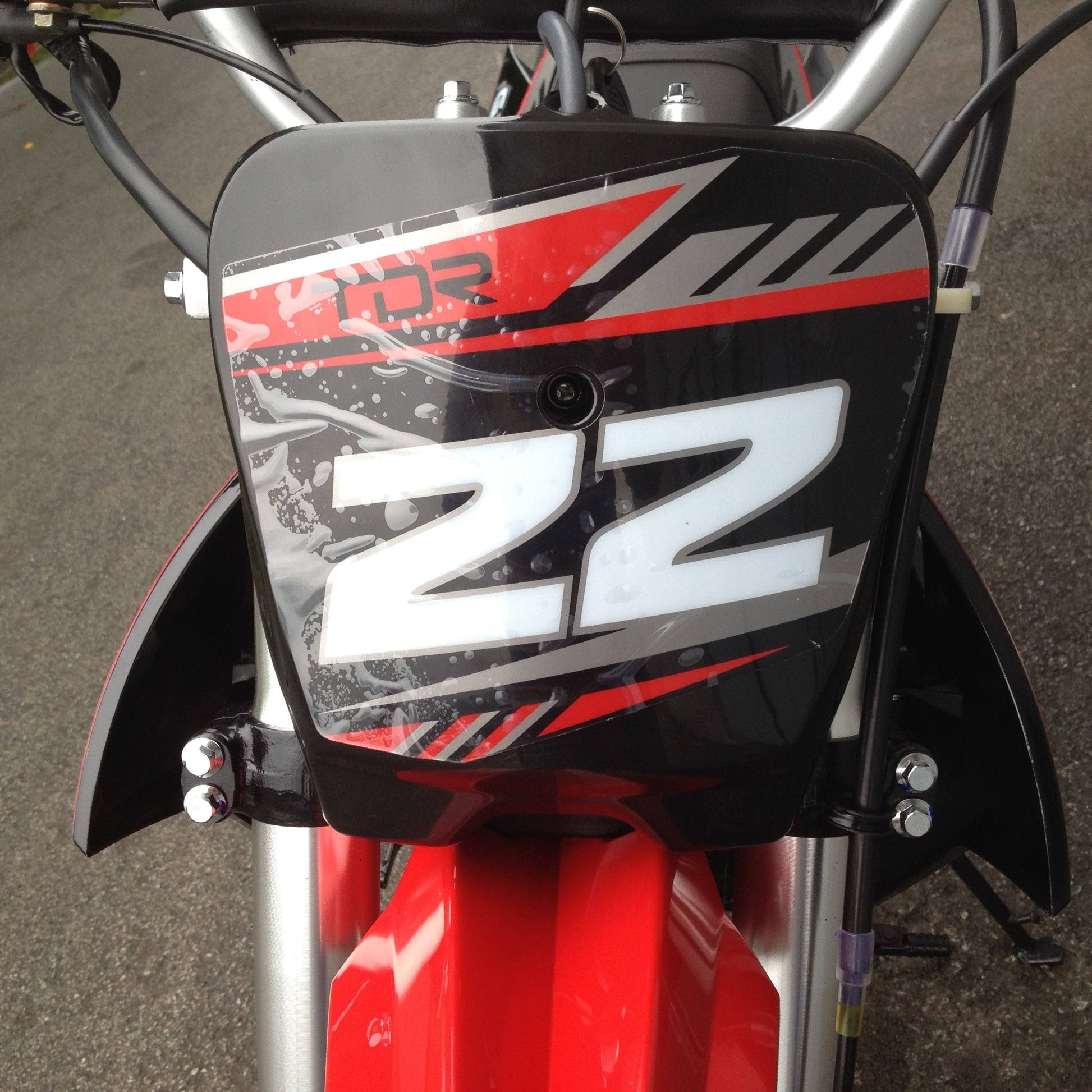 TDR GY 200cc Red Dirt Bike - 4 Stroke Air Cooled Electric/Kick Start - TDRMOTO