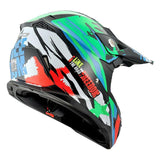 Green Motorcycle Helmet for Kids/Youth/Boy/Girl/Children - TDRMOTO