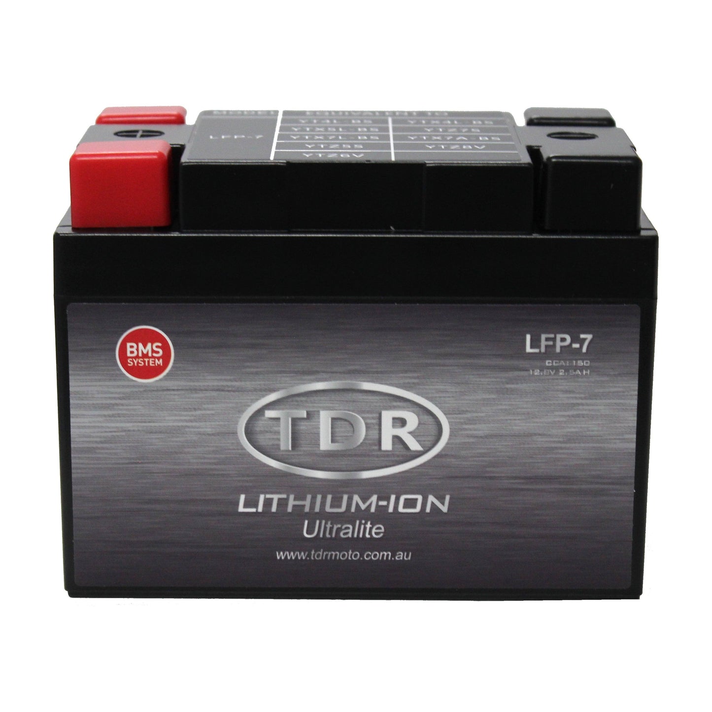 TDR LFP-7 Lithium Motorcycle Battery Ultra Light Replace LFP5L-BS YTX4L-BS YTX5L-BS YTZ7-S - TDRMOTO