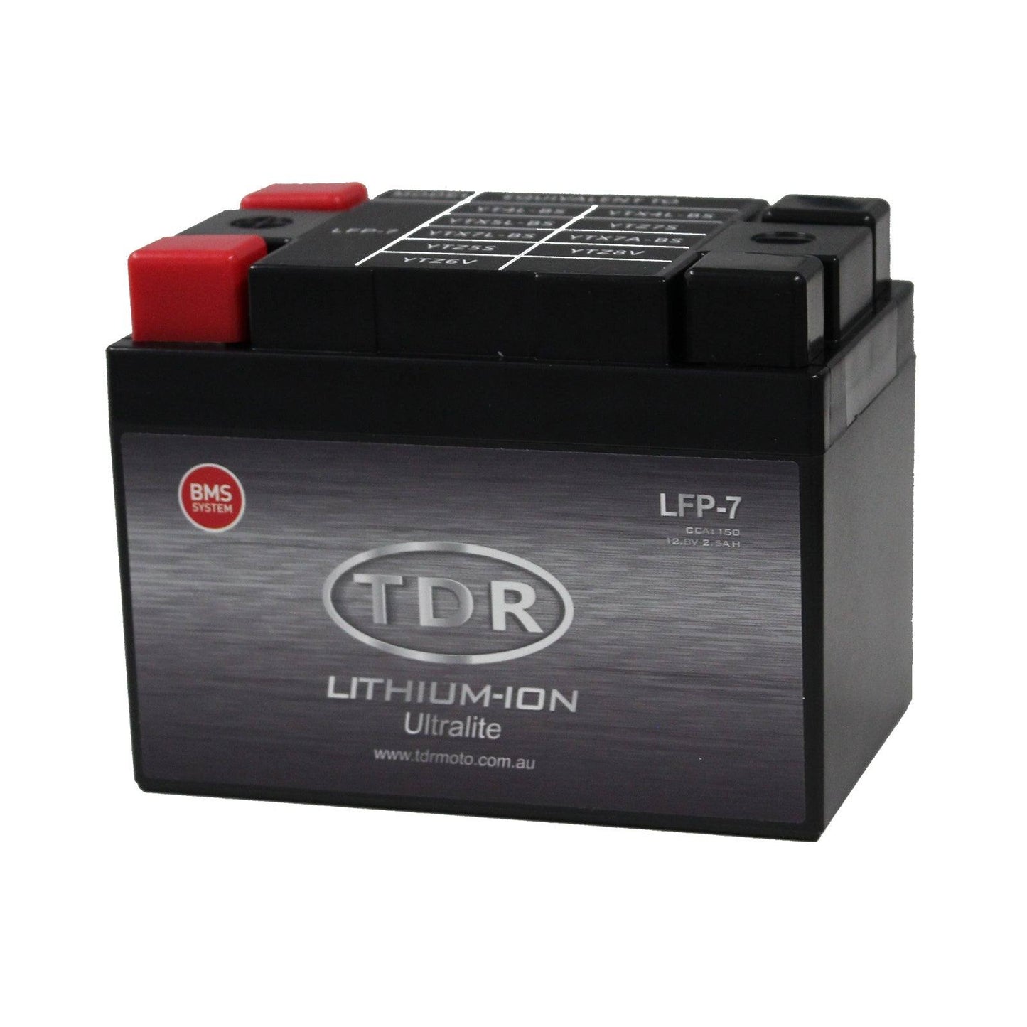 TDR LFP-7 Lithium Motorcycle Battery Ultra Light Replace LFP5L-BS YTX4L-BS YTX5L-BS YTZ7-S - TDRMOTO