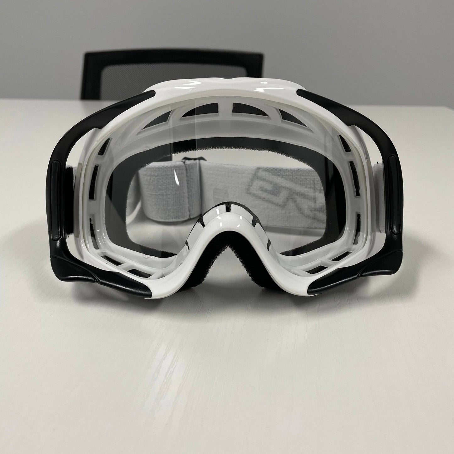 White Clear Lens Motocross Goggle Anti Fog and UV Protection for Adult Unisex - TDRMOTO
