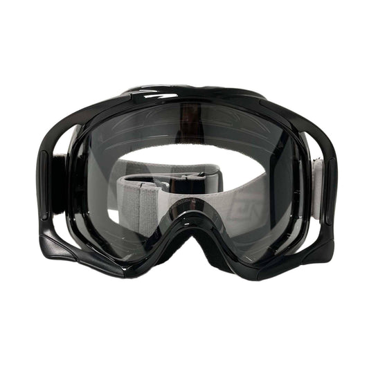 Black Clear Lens Motocross Goggle Anti Fog and UV Protection for Adult Unisex - TDRMOTO