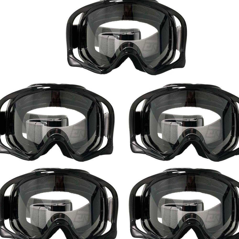 Black Clear Lens Motocross Goggle Anti Fog and UV Protection for Adult Unisex - TDRMOTO