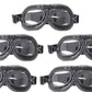 Retro Vintage Motorcycle Goggles Aviator Pilot Motocross Cruiser Eyewear Glass (Clear Len) - TDRMOTO