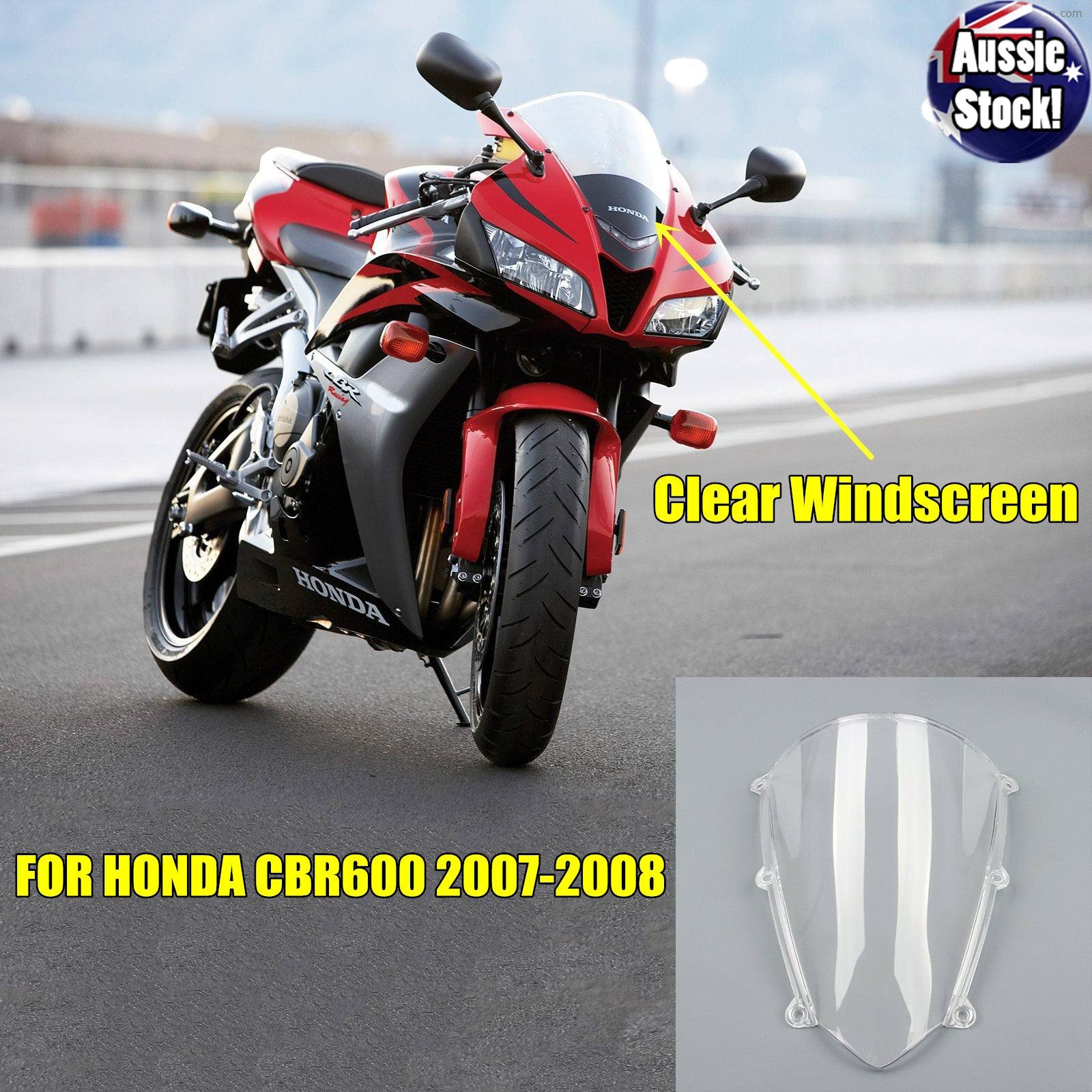 Clear Windscreen for Honda CBR 600 RR 2007-2008 - TDRMOTO