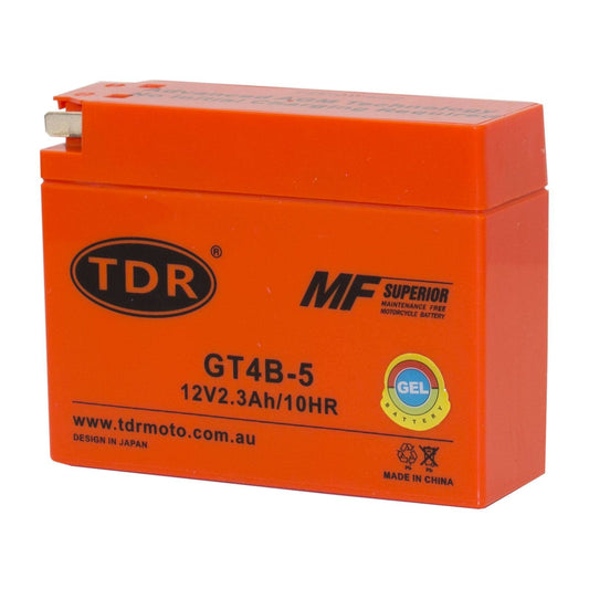 GT4B-5 AGM Motorcycle Battery for Yamaha TTR50 TTR90 SR400 Suzuki DRZ70 YT4B-5 - TDRMOTO