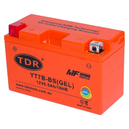 YT7B4 YT7B-BS Battery for Yamaha YZ450 TTR250 Suzuki DRZ400 Kawasaki KLX400 Ducati - TDRMOTO