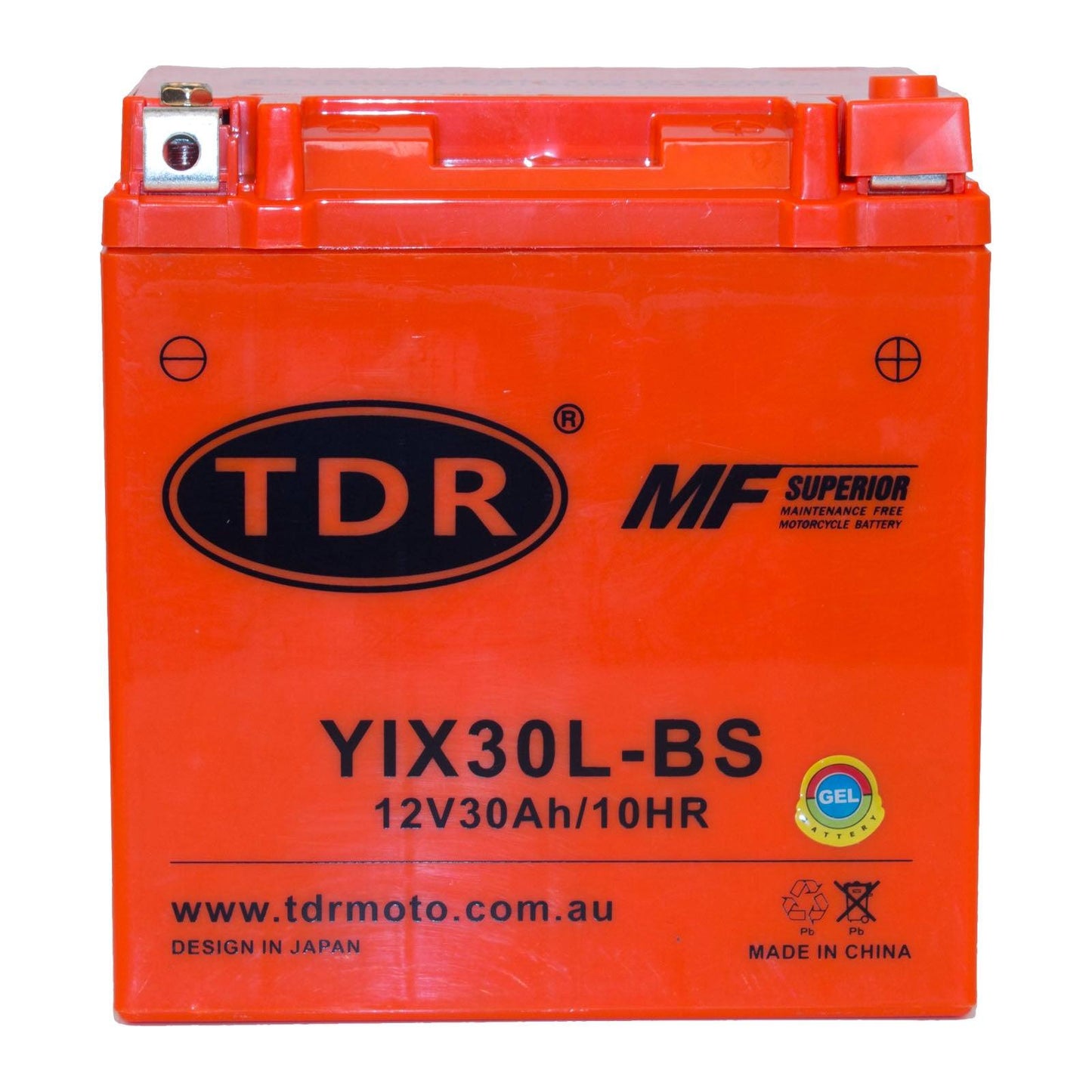 YIX30L-BS 12V 30Ah AGM Battery YTX30L-BS For ATV Motorbike Dirt Bike Maintenance Free - TDRMOTO