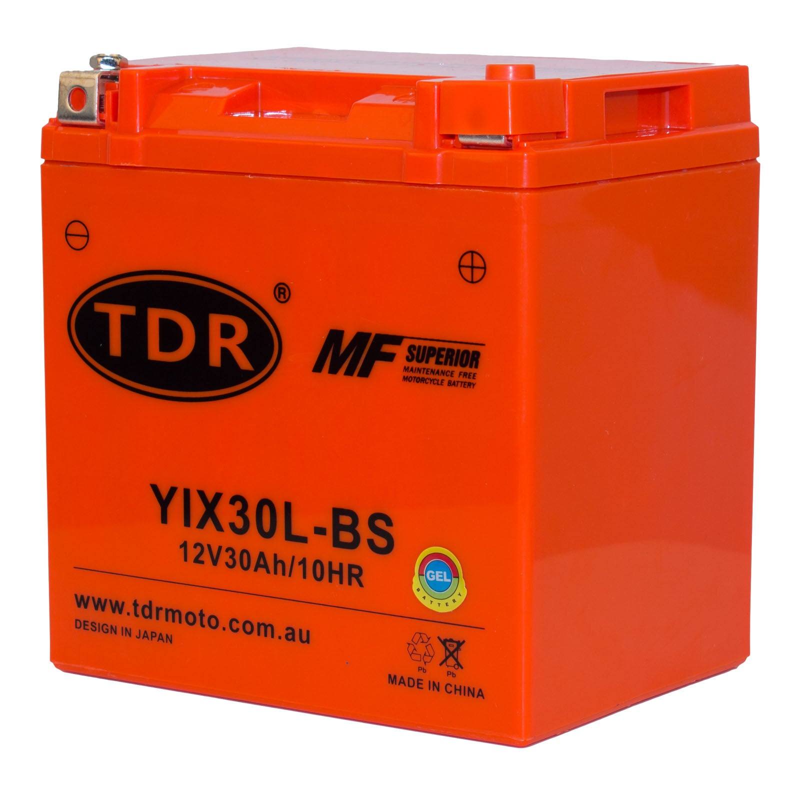YIX30L-BS 12V 30Ah AGM Battery YTX30L-BS For ATV Motorbike Dirt Bike Maintenance Free - TDRMOTO