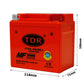 YTX5L-BS Motorcycle GEL Battery 12V 5ah Honda Yamaha Suzuki Kawasaki KTM - TDRMOTO