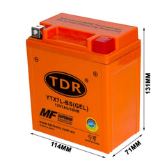 YTX7L-BS 12V7Ah Battery For Honda CBR250R CB250 CMX250C NX250 CB600F NX125 Motorbike - TDRMOTO