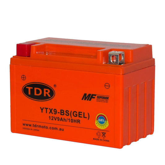 YTX9-BS 12V 9Ah Motorcycle Motorbike Gel Battery For Honda Kawasaki Suzuki Yamaha KTM Hyosung - TDRMOTO