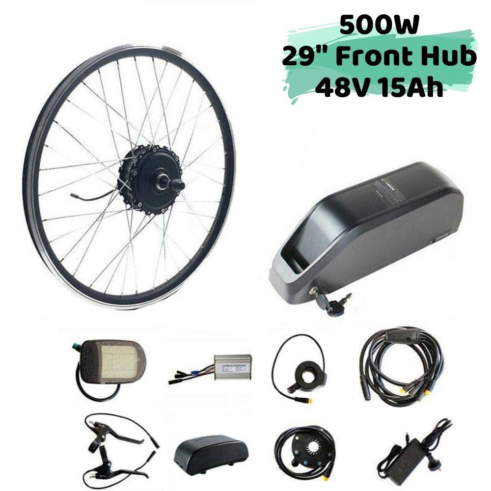 500W 28"/29"/700C Front Hub 48V 15Ah Battery Electric Bike Conversion Kit - TDRMOTO