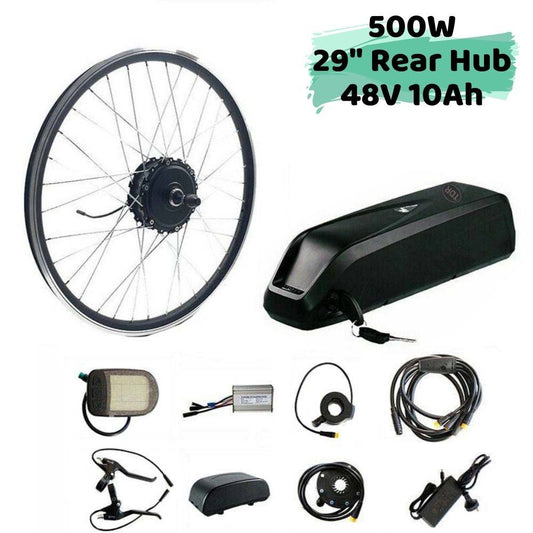 500W 28"/29"/700C Rear Hub 48V 10Ah Battery Electric Bike Conversion Kit - TDRMOTO