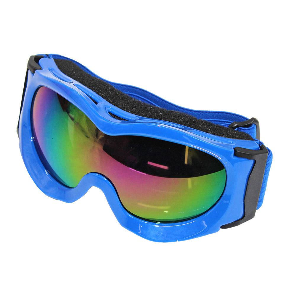 Kids Blue Goggles Tinted Lens For Outdoor Motor Sports Cycling Skiing Skateboarding - TDRMOTO