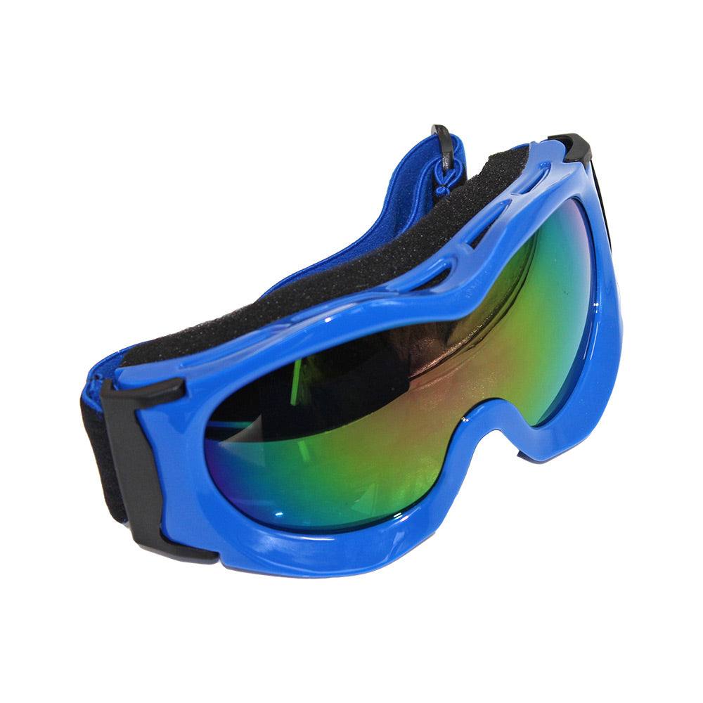 Kids Blue Goggles Tinted Lens For Outdoor Motor Sports Cycling Skiing Skateboarding - TDRMOTO