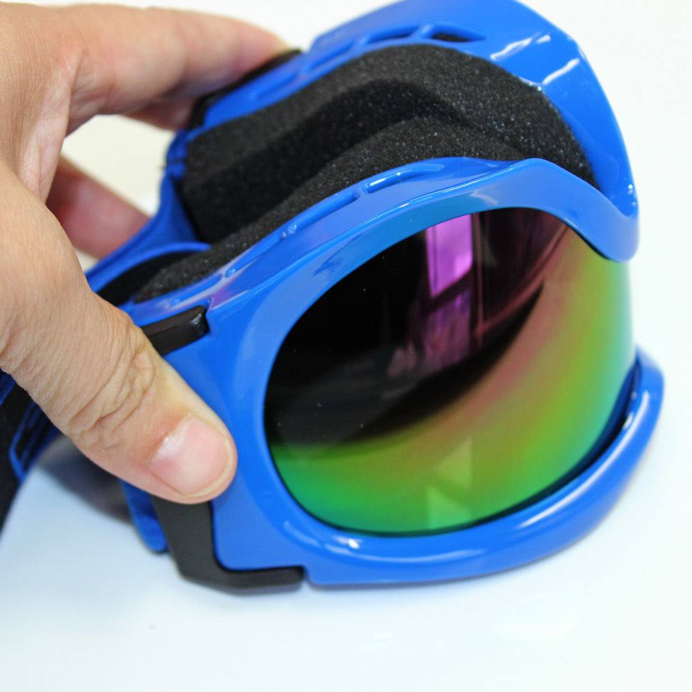 Kids Blue Goggles Tinted Lens For Outdoor Motor Sports Cycling Skiing Skateboarding - TDRMOTO