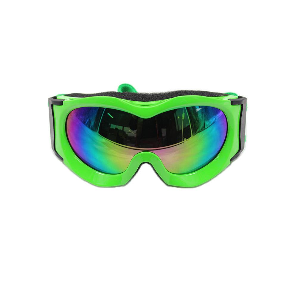 Kids Green Goggles Tinted Lens For Outdoor Motor Sports Cycling Skiing Skateboarding - TDRMOTO