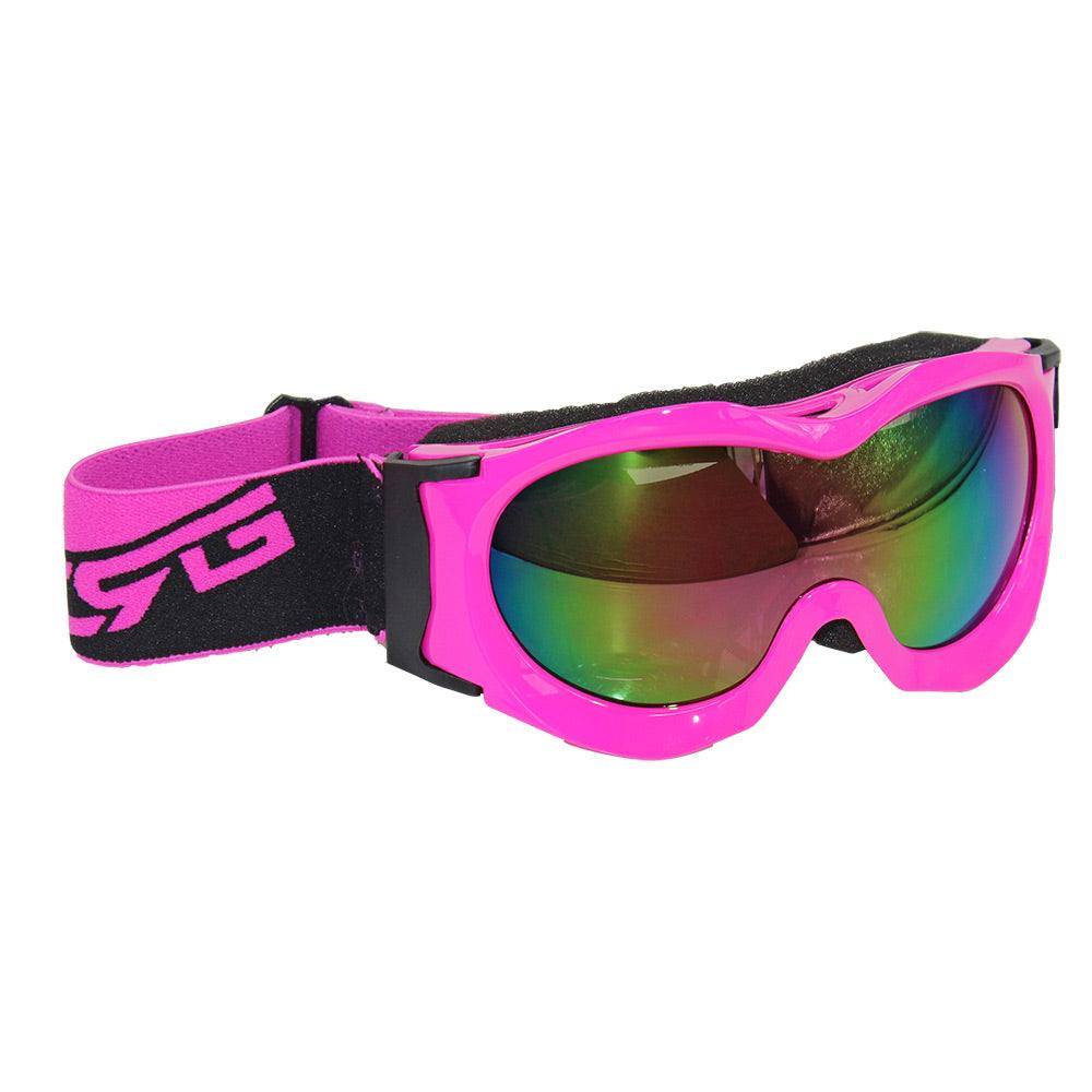Kids Pink Goggles Tinted Lens For Outdoor Motor Sports Cycling Skiing Skateboarding - TDRMOTO
