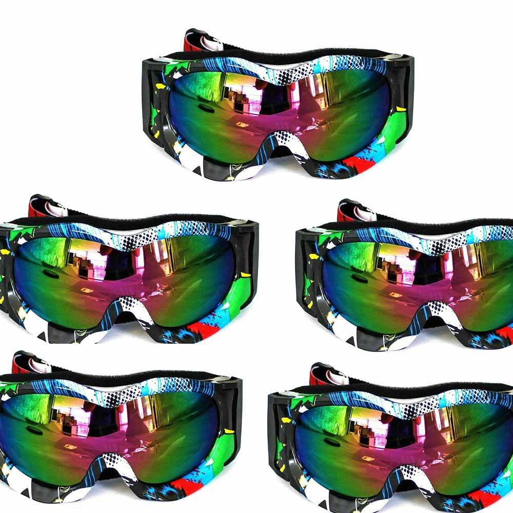 Graffiti Kids Motorcycle Goggles Bike Sport Eyewear Riding Cycling Anti-UV Glass - TDRMOTO